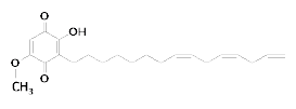 Fig. 1. Chemical structural formula of sorgoleone