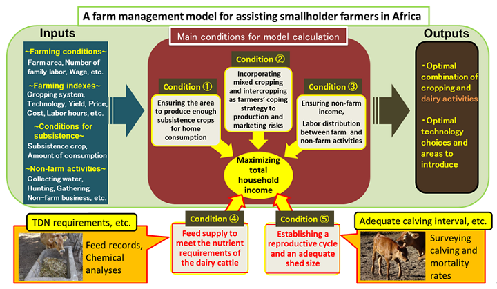 Fig. 1. An integrated crop-livestock farm management model developed in this study