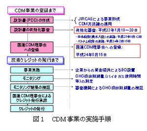 図1　CDM事業の実施手順