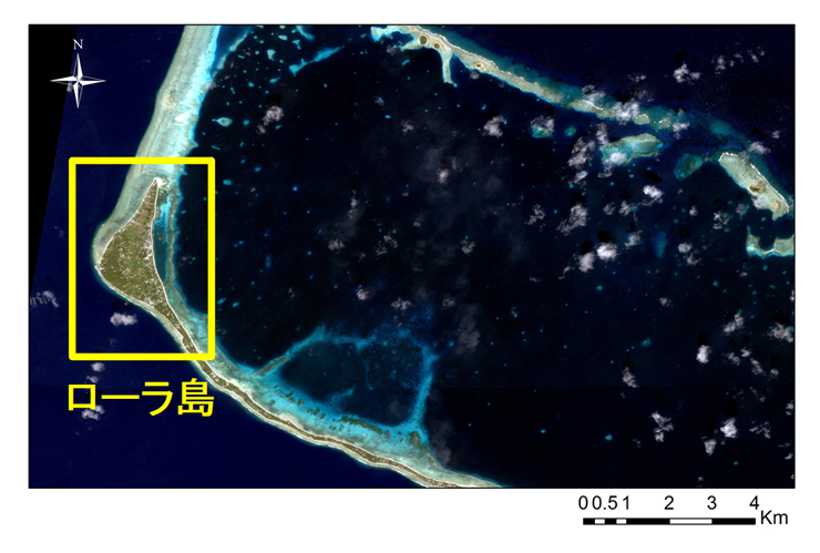 図1 マーシャル諸島共和国マジュロ環礁ローラ島