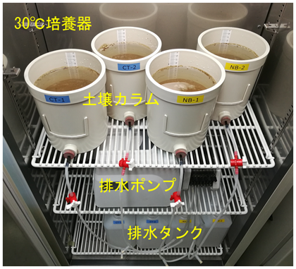 図1 土壌カラム実験装置