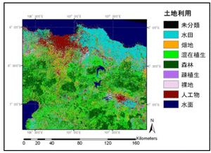 図3 作成された土地利用図