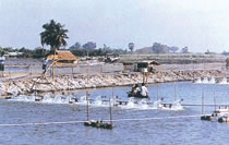 Photo 1. Aquaculture pond for prawn farming in Malaysia.