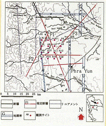 図1 断層分布図