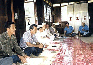 写真 PSP加入農家と普及員とによる会合