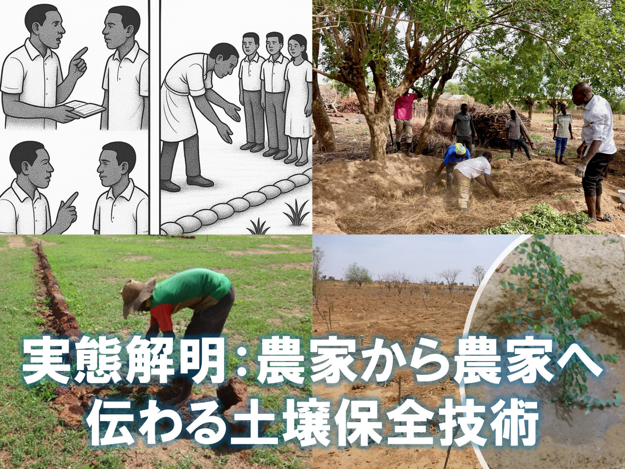 農家から農家へ伝わる土壌保全技術－西アフリカで普及実態を解明―普及