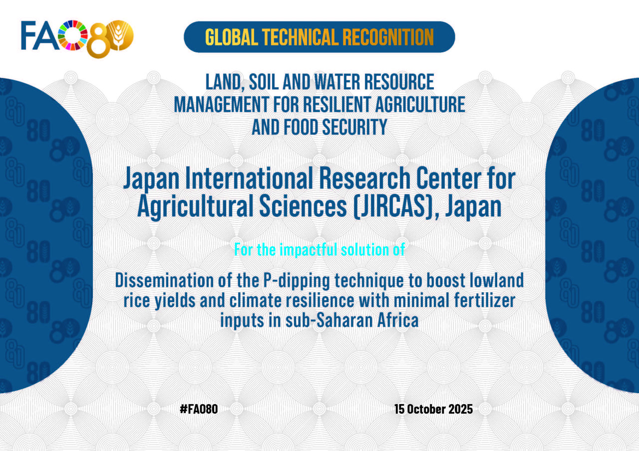表彰状(土地分野)