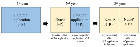 Fig. 1. Outline of phosphate rock direct application experiment