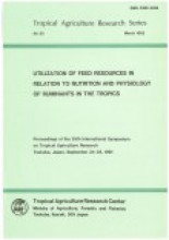 Tropical agriculture research series